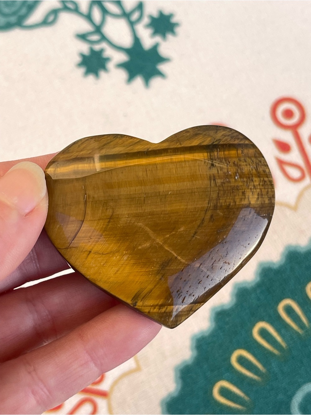 Tiger’s Eye Heart Crystal Brown